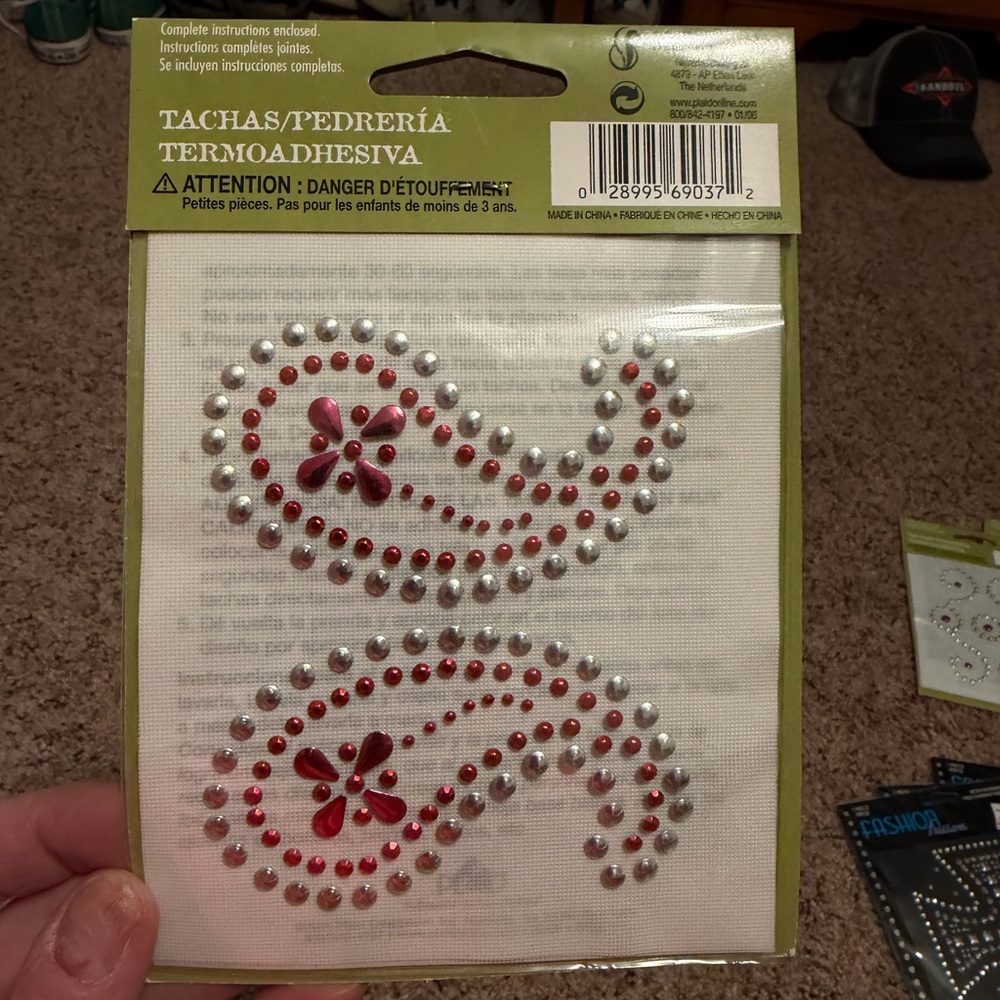Assorted Iron-On Transfer Rhinestone Designs - Picture 3 of 9
